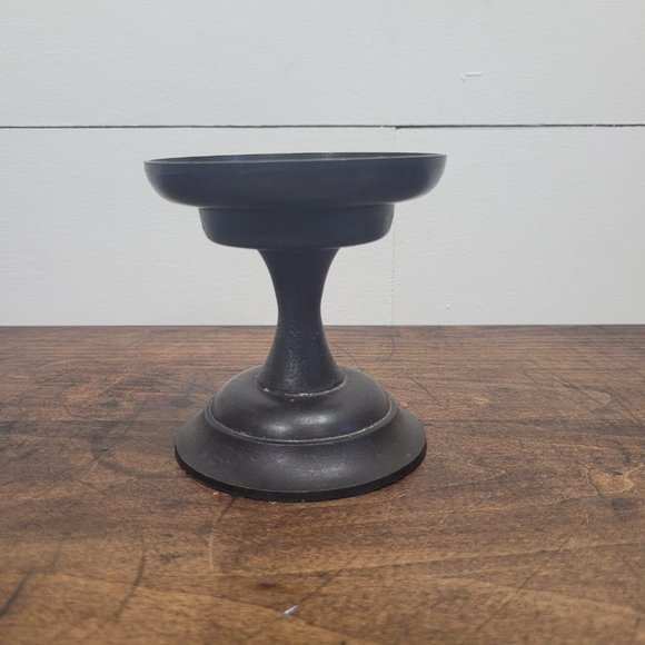 Pottery Barn Accents Pottery Barn Black Metal Candle Pillar Holder